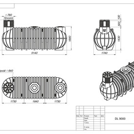 Фото-30006 Емкость Подземный модульный резервуар DL 9000 литров Полимер-Групп