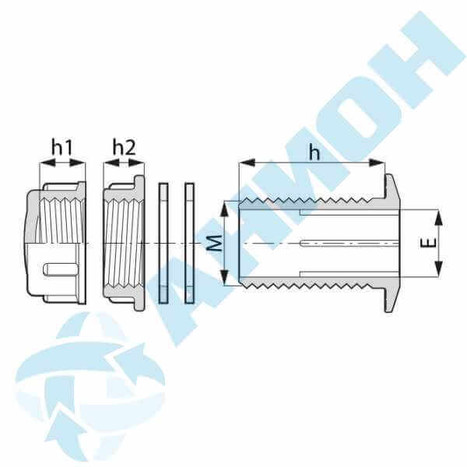 Фото-31110 Отвод из бака в сборе 1 1/4