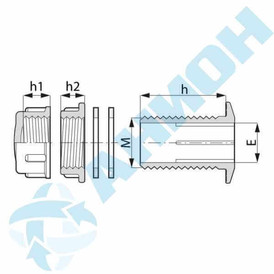 Отвод из бака в сборе 1 1/4