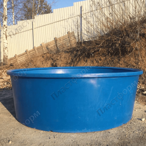 Фото-32650 Купель пластиковая круглая большая 3000 л.