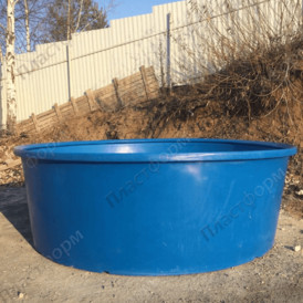 Фото-32650 Купель пластиковая круглая большая 3000 л.