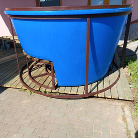 Фото-32670 Купель пластиковая с сиденьем 2400 л.