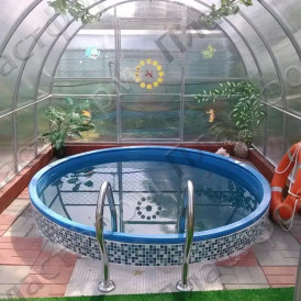 Купель пластиковая круглая большая 6000 л.