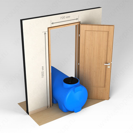 Фото-23274 Емкость H 500 литров синяя