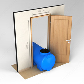 Фото-23274 Емкость H 500 литров синяя