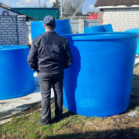 Купель пластиковая круглая 2400 л.