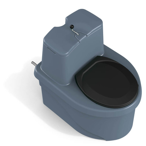 Фото-34027 Торфяной биотуалет «РОСА» PREMIUM серого цвета.