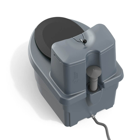 Фото-34031 Торфяной биотуалет «РОСА» PREMIUM серого цвета.