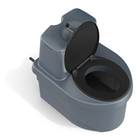 Торфяной биотуалет «РОСА» PREMIUM серого цвета.