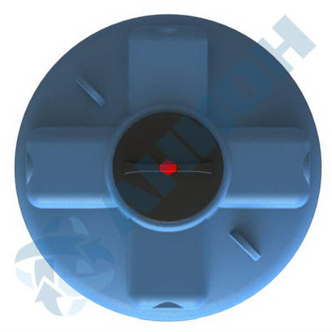 Фото-24406 Емкость цилиндрическая вертикальная 2000 литров с дыхательным клапаном для жидкостей с плотностью до 1 г/см3