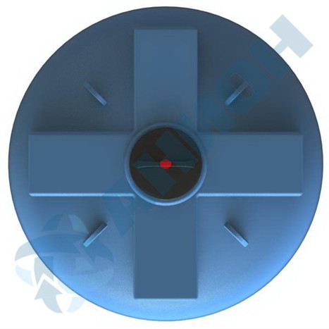 Фото-24470 Емкость цилиндрическая вертикальная 4500 литров с дыхательным клапаном