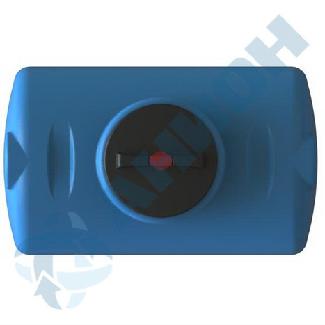 Фото-24618 Емкость цилиндрическая горизонтальная 300 литров с дыхательным клапаном и сливом