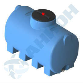 Емкость цилиндрическая горизонтальная 750 литров с дыхательным клапаном и сливом