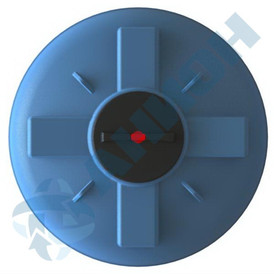 Фото-23334 Емкость цилиндрическая вертикальная 1500 литров с дыхательным клапаном