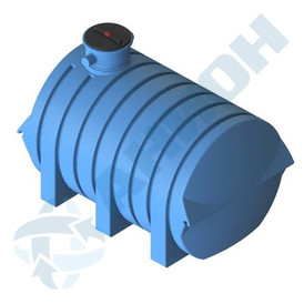 Емкость цилиндрическая горизонтальная 3200 литров с дыхательным клапаном