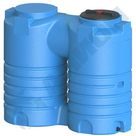 Емкость вертикальная 1000 литров с дыхательным клапаном и сливом