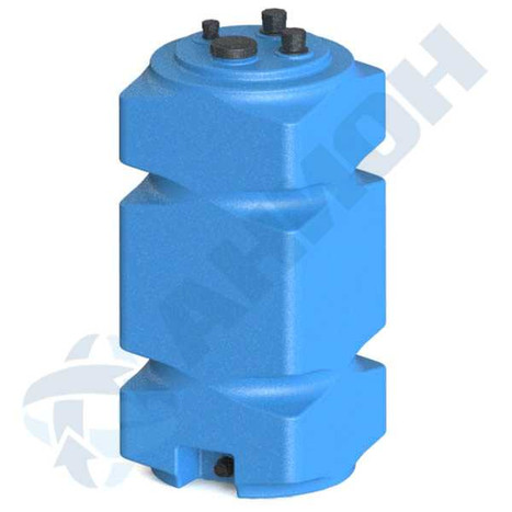 Фото-26190 Емкость прямоугольная вертикальная 250 литров для дизельного топлива со сливом