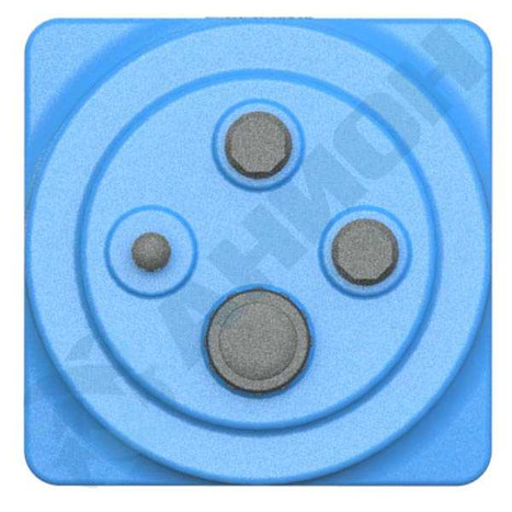 Фото-26198 Емкость прямоугольная вертикальная 250 литров для дизельного топлива со сливом