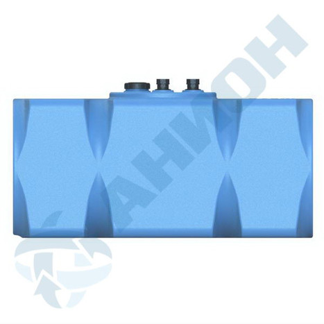 Фото-26214 Емкость прямоугольная горизонтальная 500 литров для дизельного топлива со сливом