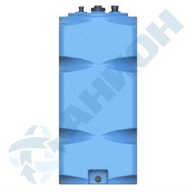 Фото-26230 Емкость прямоугольная вертикальная 500 литров для дизельного топлива со сливом