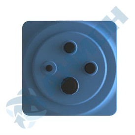 Фото-26238 Емкость прямоугольная вертикальная 500 литров для дизельного топлива со сливом