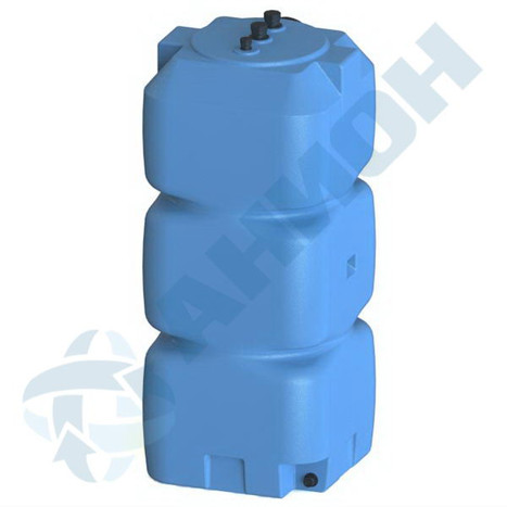 Фото-26250 Емкость прямоугольная вертикальная 800 литров для дизельного топлива со сливом