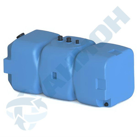 Фото-26262 Емкость прямоугольная горизонтальная 800 литров для дизельного топлива со сливом