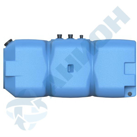 Фото-26266 Емкость прямоугольная горизонтальная 800 литров для дизельного топлива со сливом