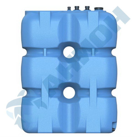 Фото-26282 Емкость прямоугольная 1000 литров для дизельного топлива со сливом