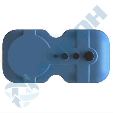 Фото-26290 Емкость прямоугольная 1000 литров для дизельного топлива со сливом