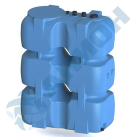 Емкость прямоугольная 1000 литров для дизельного топлива со сливом