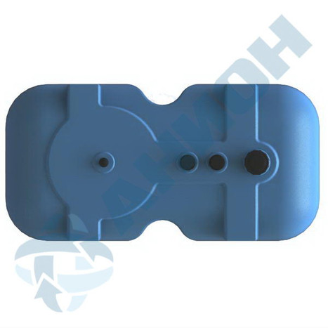 Фото-26326 Емкость прямоугольная 1500 литров для дизельного топлива со сливом