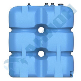 Фото-26318 Емкость прямоугольная 1500 литров для дизельного топлива со сливом