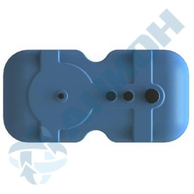 Фото-26326 Емкость прямоугольная 1500 литров для дизельного топлива со сливом