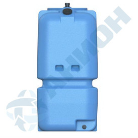 Фото-26338 Емкость прямоугольная 2000 литров для дизельного топлива со сливом