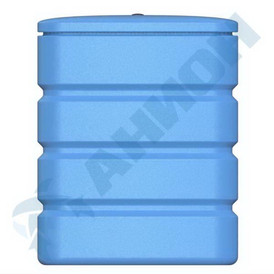 Фото-26362 Бак навесной прямоугольный вертикальный 150 литров с кронштейном