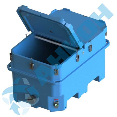 Фото-32746 Изотермический контейнер 1200 литров для перевозки живой рыбы с быстроразъемным соединением g4