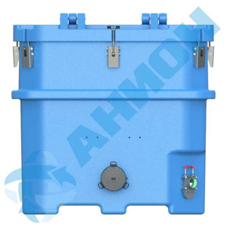 Фото-32750 Изотермический контейнер 1200 литров для перевозки живой рыбы с быстроразъемным соединением g4