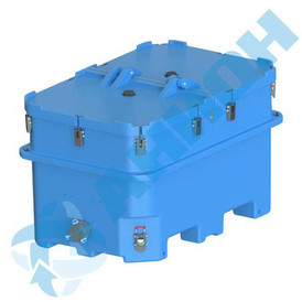 Изотермический контейнер 1200 литров для перевозки живой рыбы с быстроразъемным соединением g4