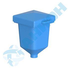 Бункер 60 литров с патрубком d 110 мм