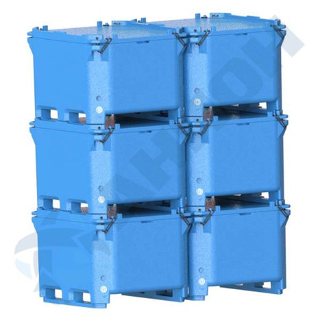 Фото-32906 Контейнер изотермический И620С (полезный объем 600 литров) со сливом BCS56х4 без крышки