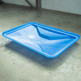 Фото-25334 Ванна KN 600л NEW синяя с крышкой