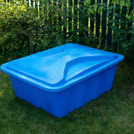 Фото-25350 Ванна KN 600л NEW синяя с крышкой