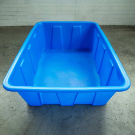 Фото-25358 Ванна KN 600л NEW синяя с крышкой