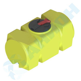 Емкость прямоугольная горизонтальная 500 л, с откидной крышкой, клапаном и сливом