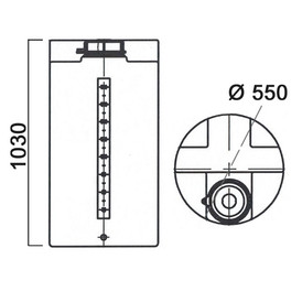Фото-29038 Дозировочный контейнер 200 литров со сливом