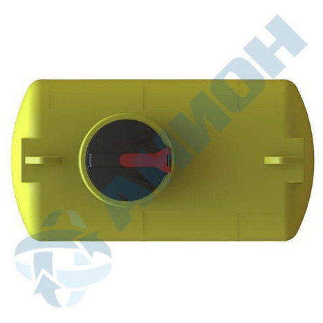 Фото-28862 Емкость цилиндрическая горизонтальная 1000 литров, усиленная (плотность хранимых в-в до 1,6 г/см3)