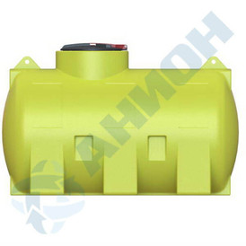 Фото-28866 Емкость цилиндрическая горизонтальная 1000 литров, усиленная (плотность хранимых в-в до 1,6 г/см3)