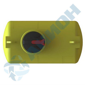 Фото-28862 Емкость цилиндрическая горизонтальная 1000 литров, усиленная (плотность хранимых в-в до 1,6 г/см3)