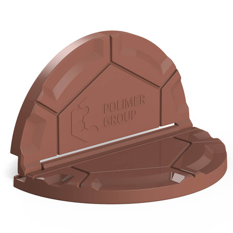 Фото-31378 Складная крышка колодца «Роса» коричневая